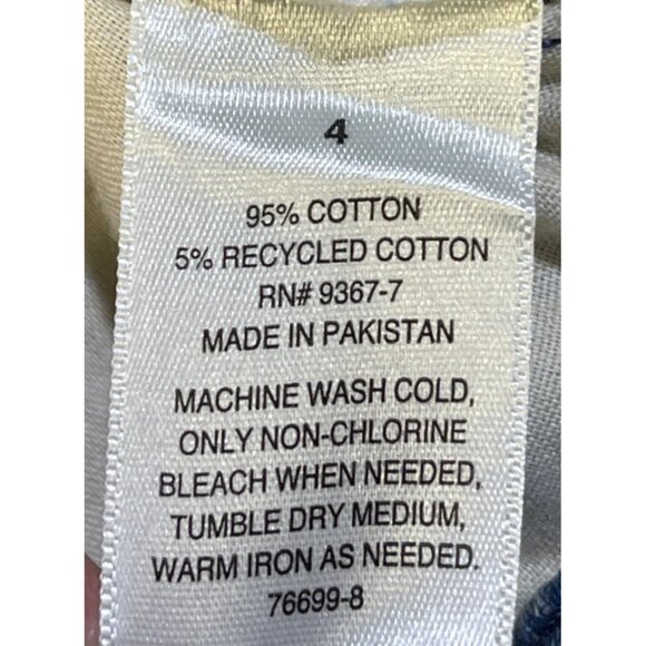 Arizona Jean Co. Womens Size 4 Low-Rise Dad Jeans Light Wash Denim - Picture 9 of 9